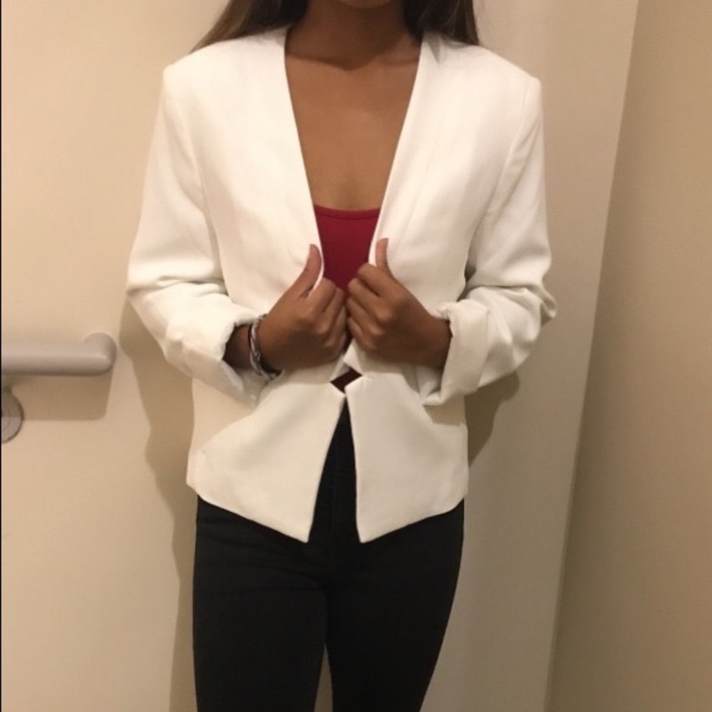 Forever 21 White Blazer